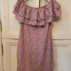 New H&M Women Dress Ruffle Summer Floral L